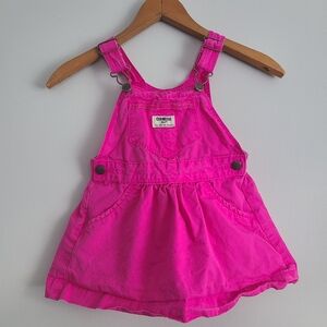 OshKosh B'gosh Pink 100% Cotton Overall Dress
